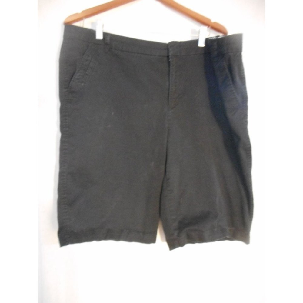 Black Shorts Size 20W JCP JC Penney Chino longer, bermuda style